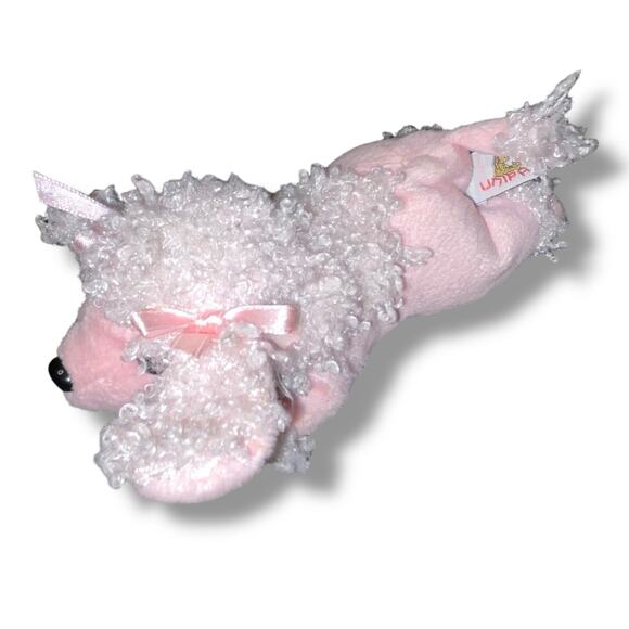 Unipak Plush Pink Poodle Dog Stuffed Animal Pup Nursery Girl Baby Decor 7" - Picture 4 of 9